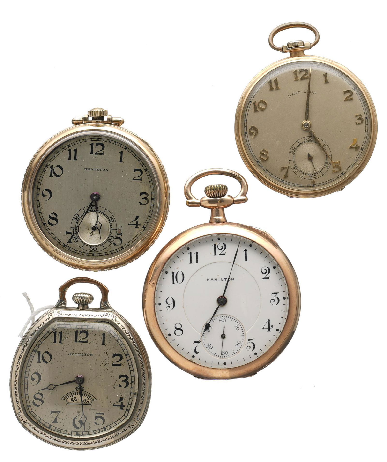 Collection Antique Hamilton Pocket Watches (1 of 2)