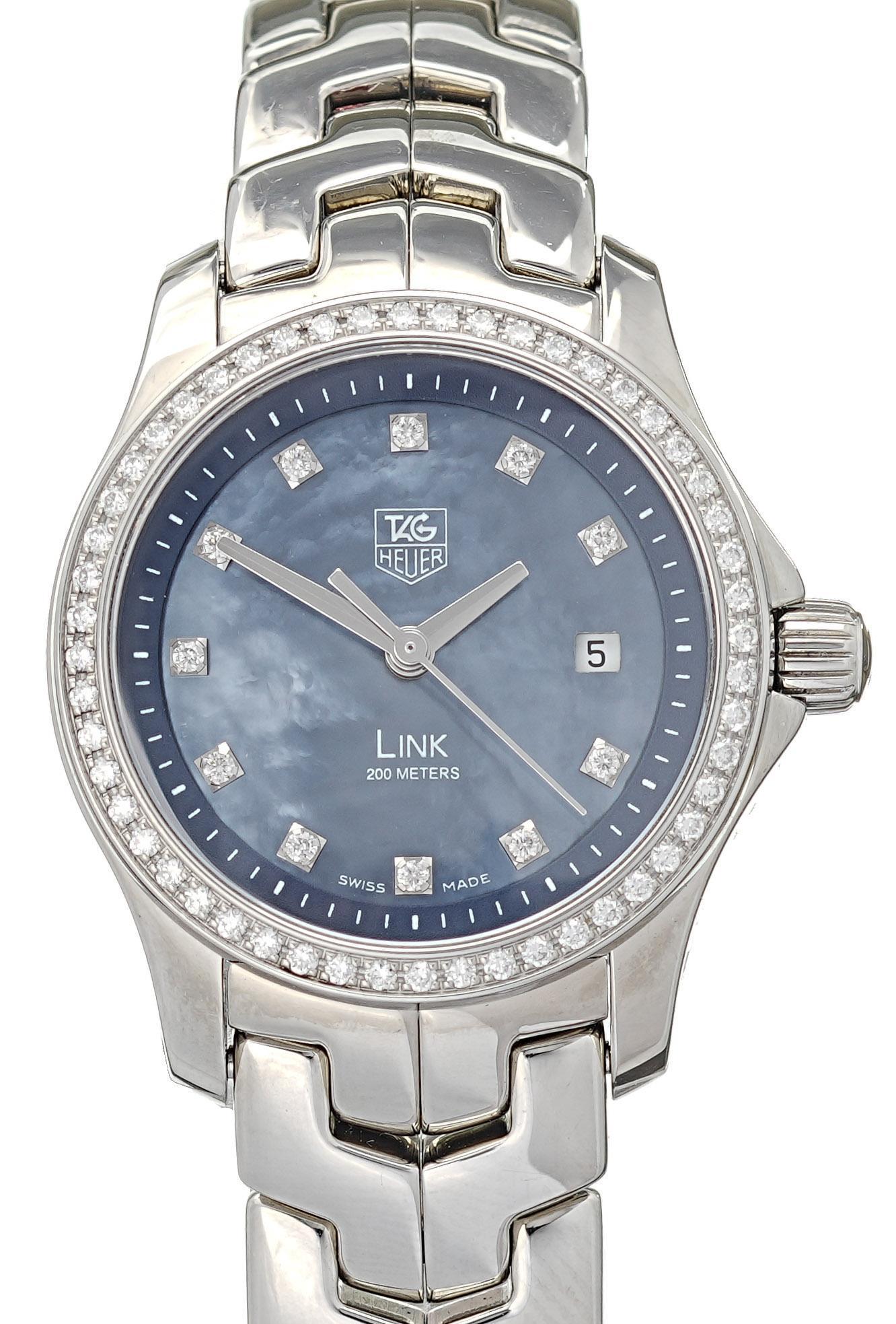 Tag  Heuer Link Diamond Stainless Ladies Watch (1 of 3)