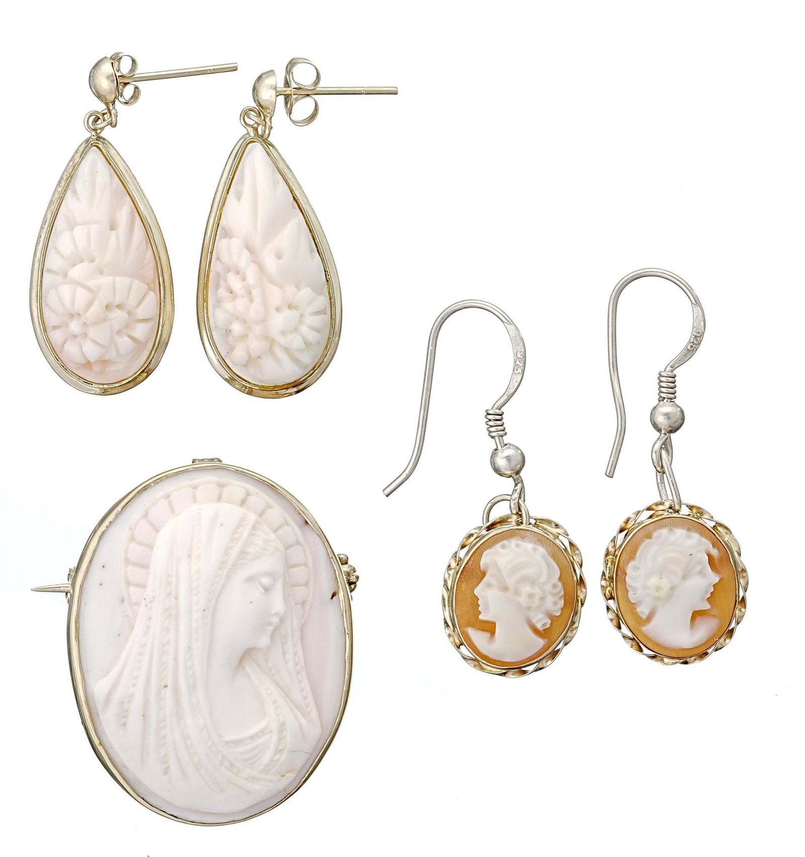 Collection Vintage Cameo 14k Gold Jewelry (1 of 2)