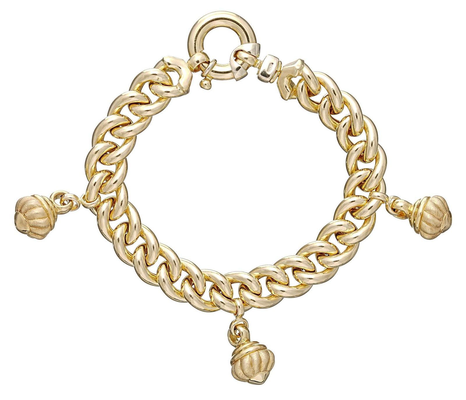 Italian 18k Gold Charm Bracelet (1 of 2)