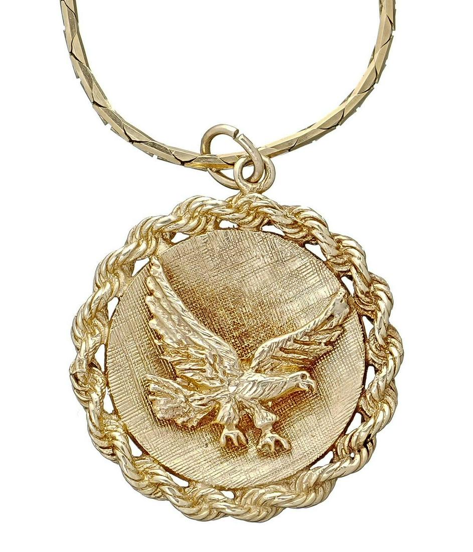 American Eagle 14k Gold Pendant Necklace (1 of 3)