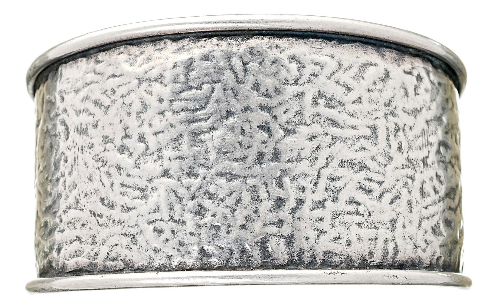 James Avery Hammered Sterling Cuff Bracelet (1 of 3)
