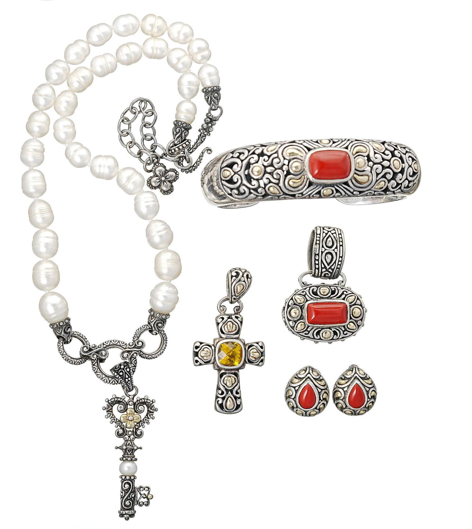 Samuel Benham Bixby 18k Gold Sterling Jewelry (1 of 3)