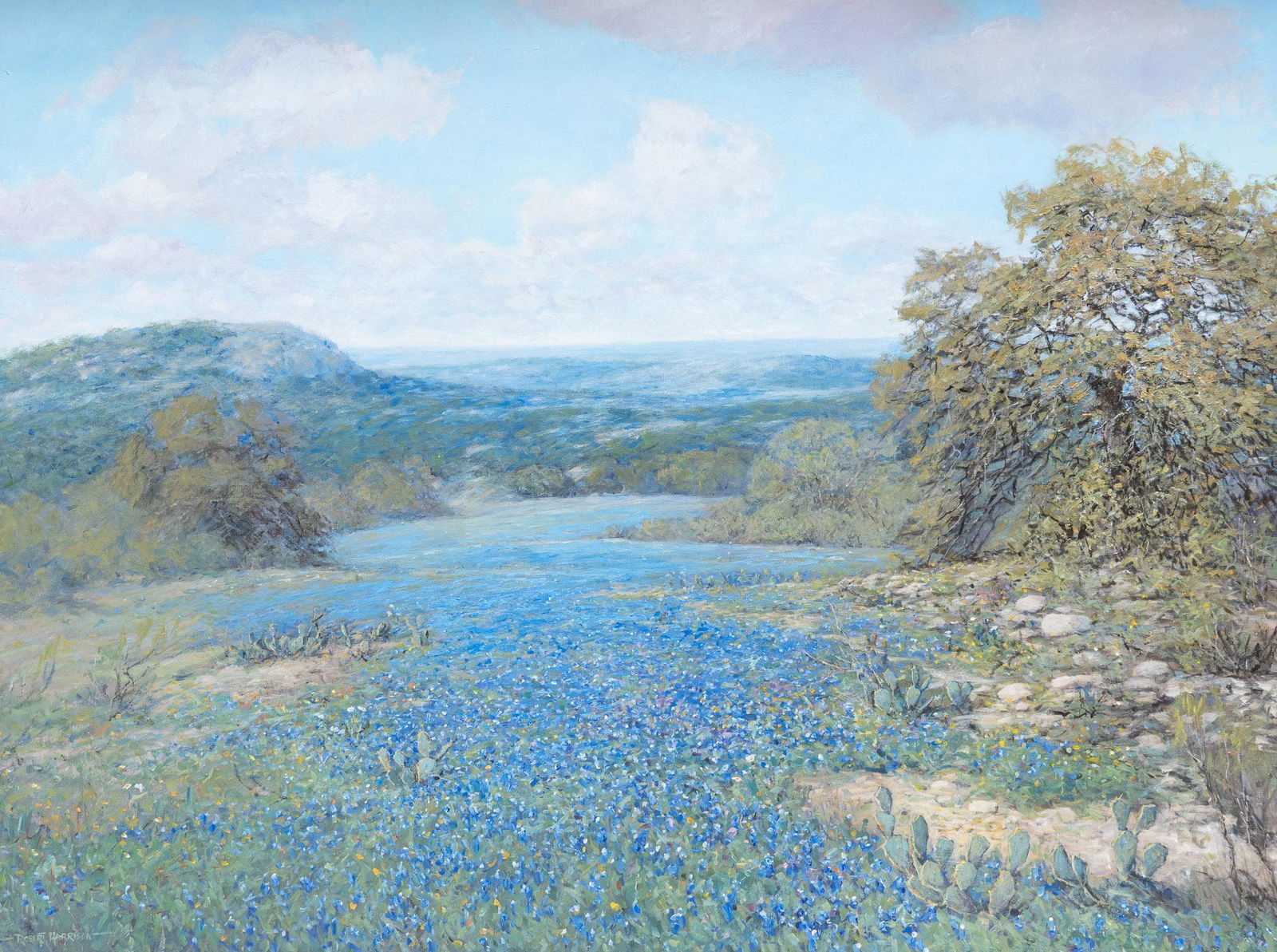 Robert Harrison (b. 1949), Bluebonnet Hills (1 of 4)