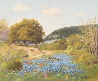 G. (Gerald Harvey Jones) Harvey (1933-2017), Hill Country Landscape, 1958