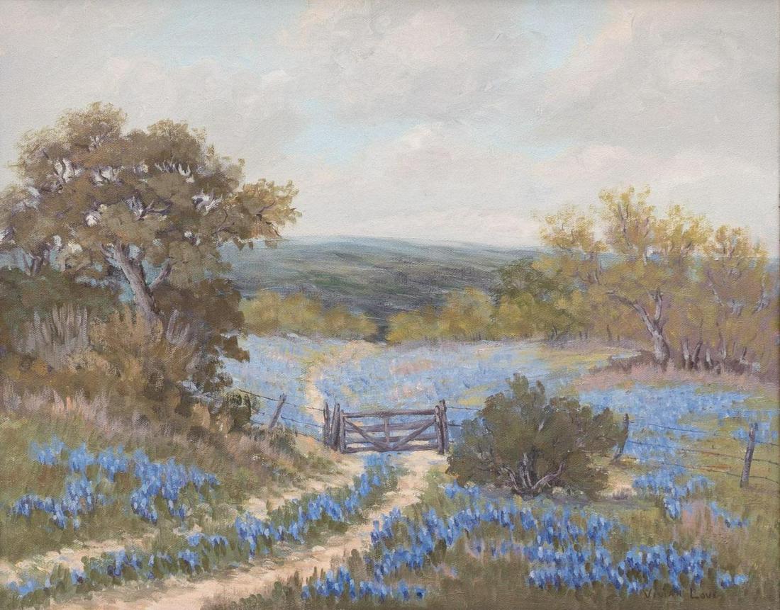 Vivian Love (1908-1982), Bluebonnet Landscape (1 of 4)