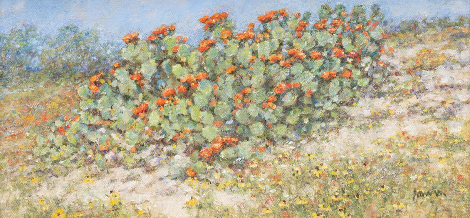 Robert Hamman (b. 1938), "Hillside Cactus", 2022 (1 of 5)