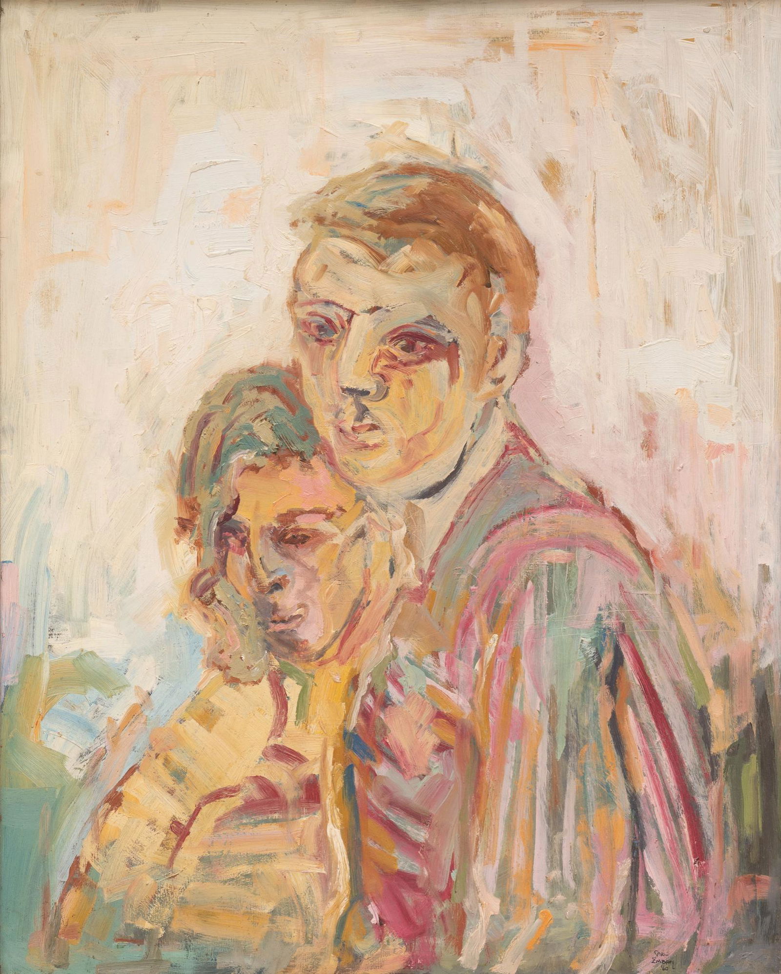 Carl Rice Embrey (b. 1938), Portrait of Couple, 1960 (1 of 4)
