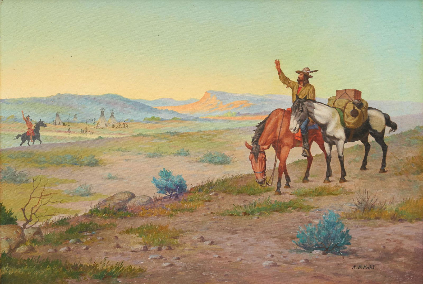 Hugo David Pohl (1878-1960), "The Indian Trader" (1 of 14)