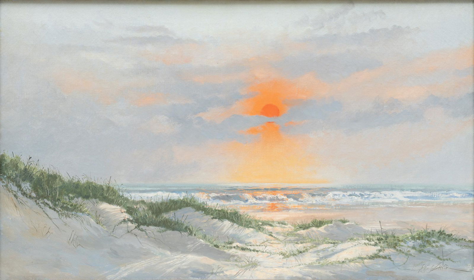 William (Bill) Zaner (1930 - 2015), "Padre Island Sunrise", 1972 (1 of 5)