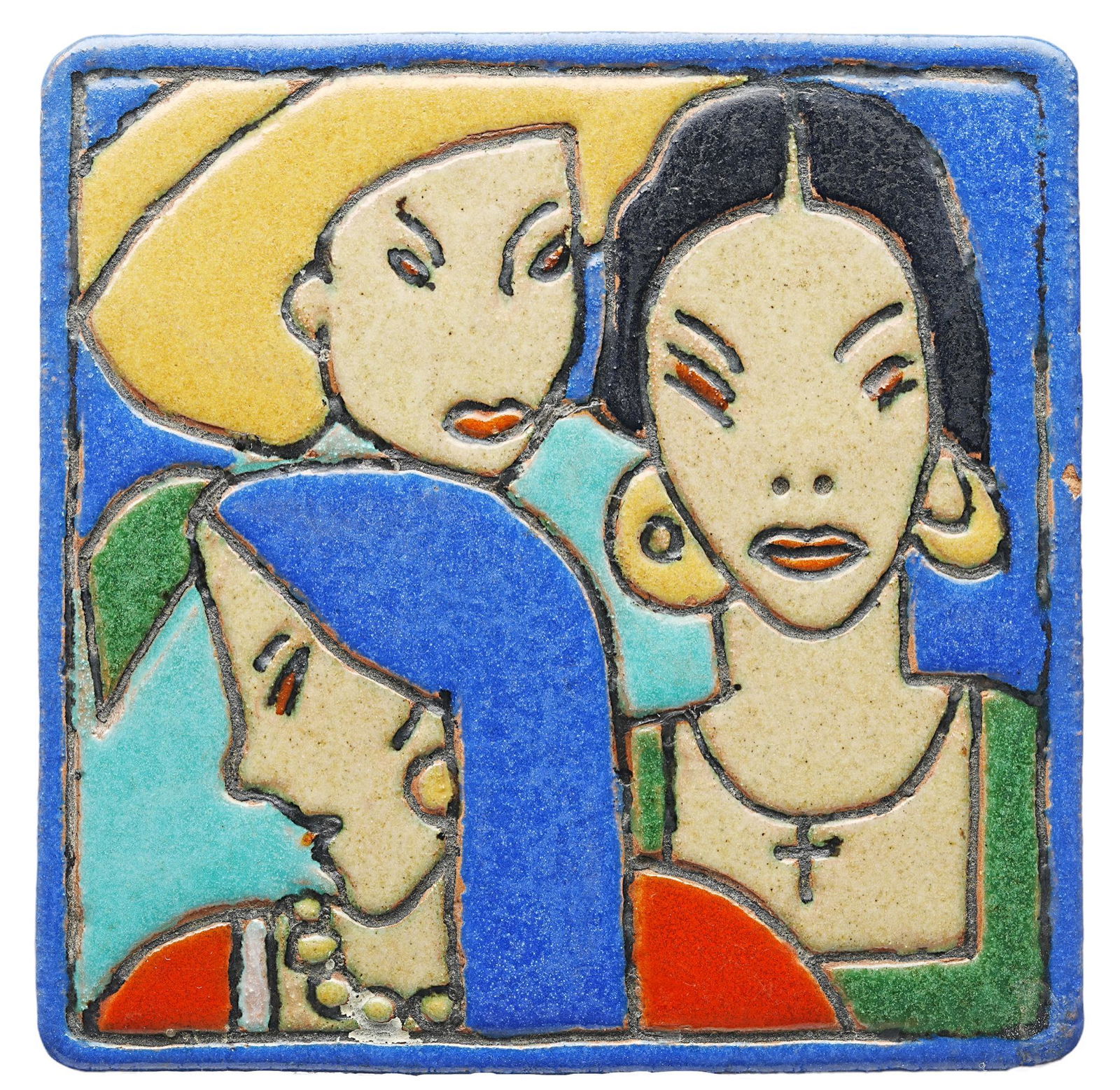 Harding Black (1912-2004), Three Women Tile, 1944 (1 of 3)