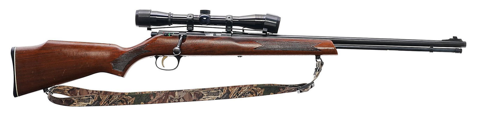 Marlin Model 783 .22WMR Bolt-Action Rifle: Serial: 20731655 Manufacturer: Marlin Firearms Co. (c. 1980) Model: 783 (JM stamped) Caliber: .22WMR Barrel length: 22" Condition: Good; wood stock has light handling marks; barrel & receiver 