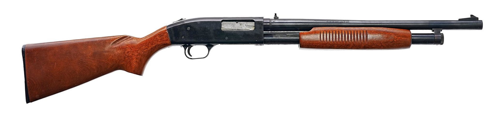 Western Field M550ABD 12-Gauge Pump-Action Shotgun: Serial: 6836109 Manufacturer: Western Field Model: M5550ABD Caliber: 12 Ga. Barrel length: 18.5" Condition: Good; wood stock has light handling marks; barrel & receiver have light handling mar