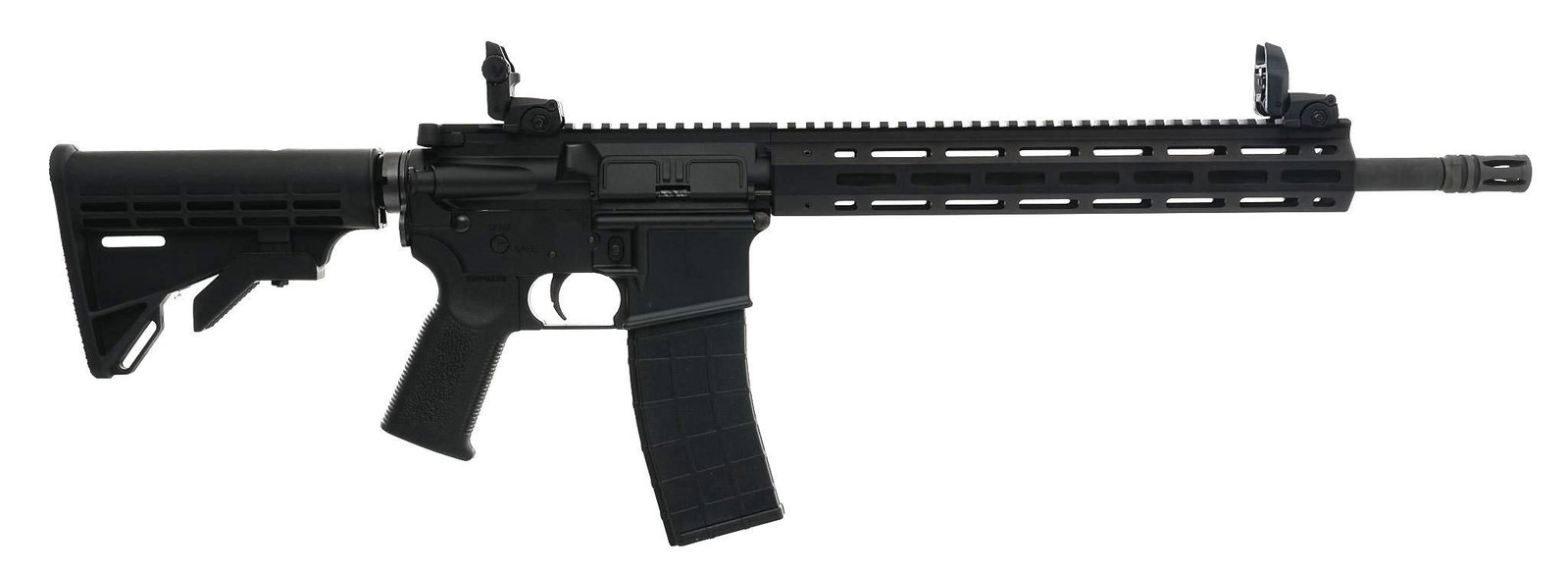 Tippmann Arms M4-22 Elite .22LR Semi-Auto Rifle: Serial: 028651 Manufacturer: Tippmann Arms Model: M4-22 Elite Caliber: .22LR Barrel length: 16" Condition: NIB; never fired; light marks on stock from manufacture facility Includes: factory box w/