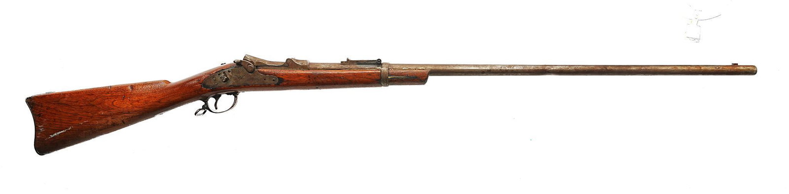 1886 U.S. Springfield Model 1873 Trapdoor .45-70GOVT Percussion Musket: Serial: 322721 Manufacturer: Springfield Armory (c. April, 1886) Model: U.S. Model 1873 Trapdoor Caliber: .45-70GOVT Barrel length: 32.5" Condition: Fair; wood stock has handling marks commensurat