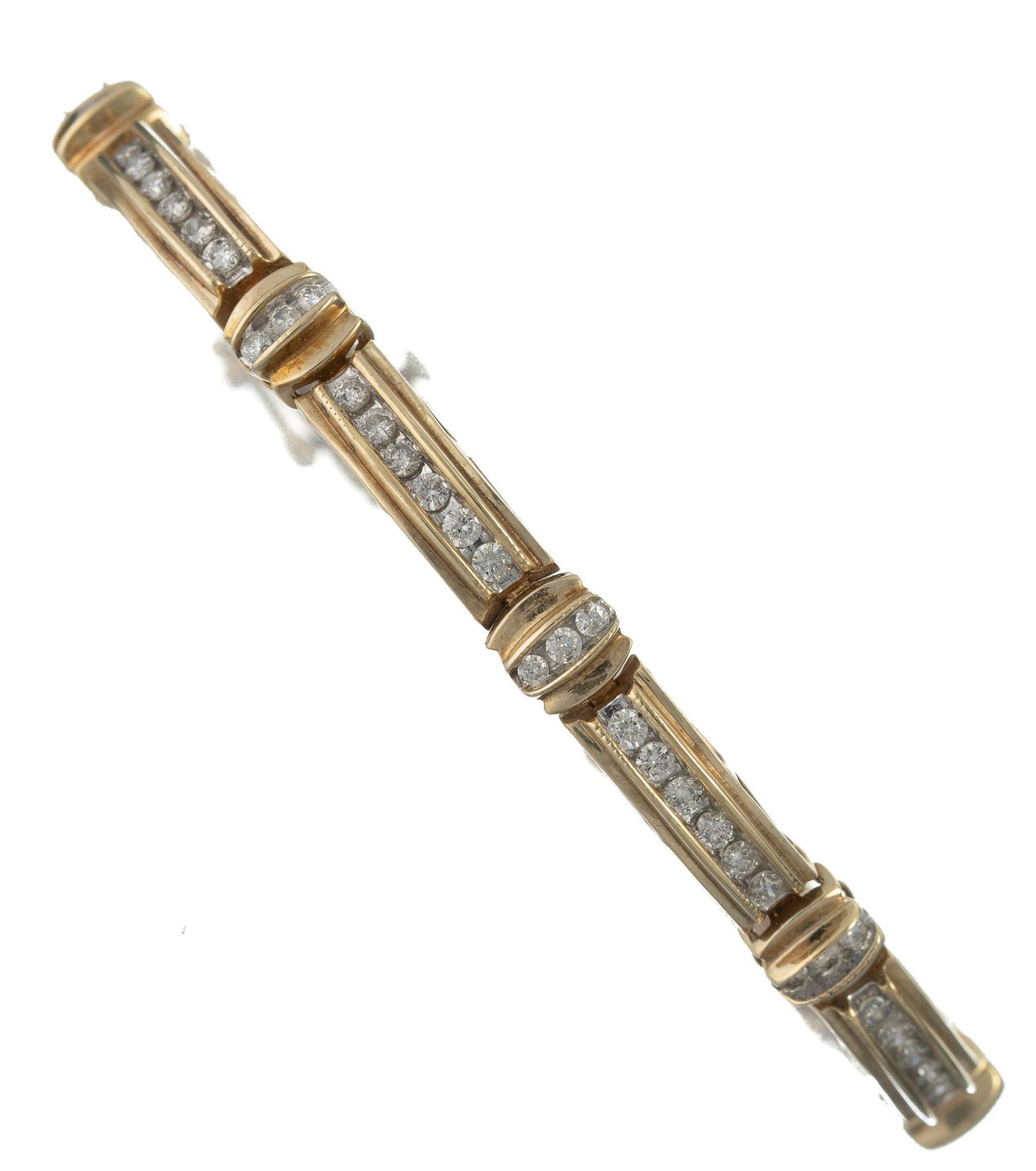 Diamond 10k Gold Tennis Bracelet (1 of 4)