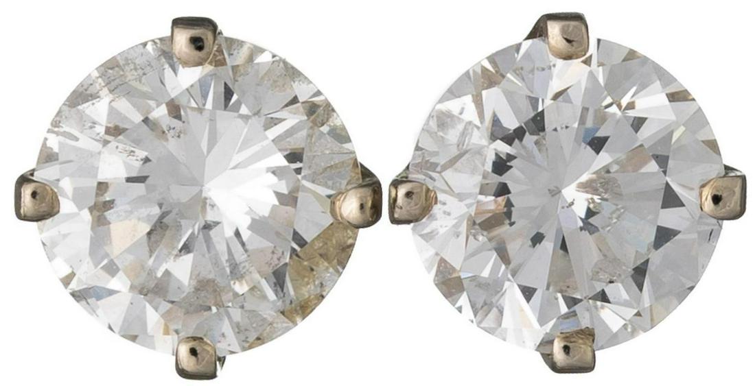 1.5ctw Diamond Stud 14k Gold Earrings (1 of 2)