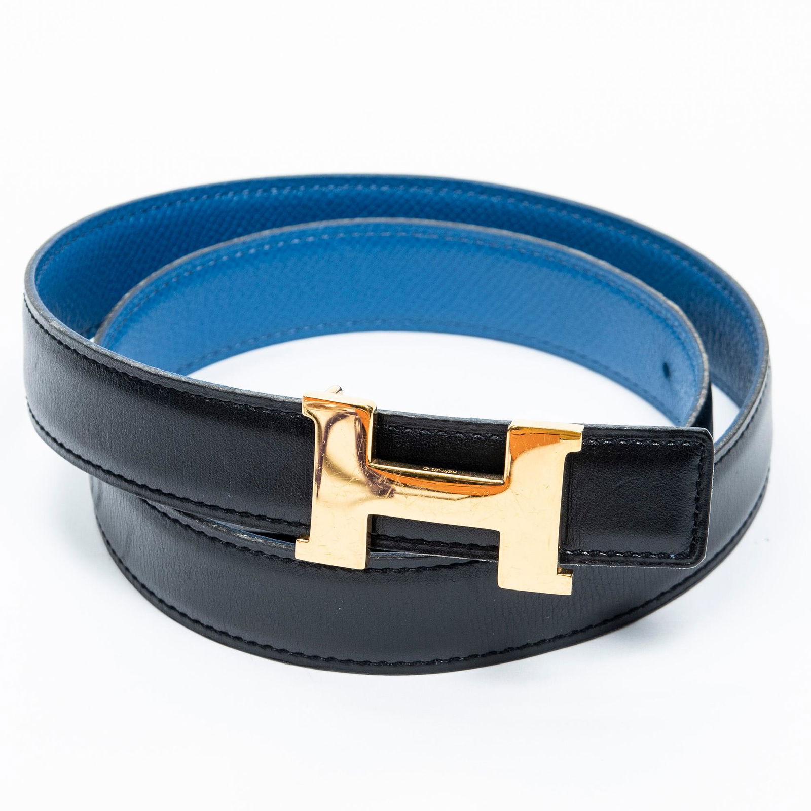 Hermes H Constance Black Leather Belt (1 of 3)