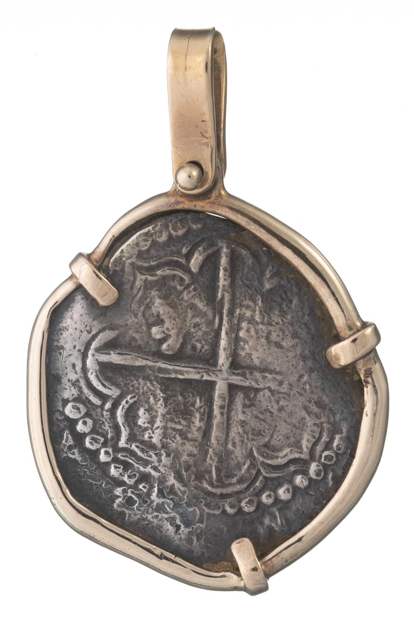 Atocha type Coin 14k Gold Pendant (1 of 2)