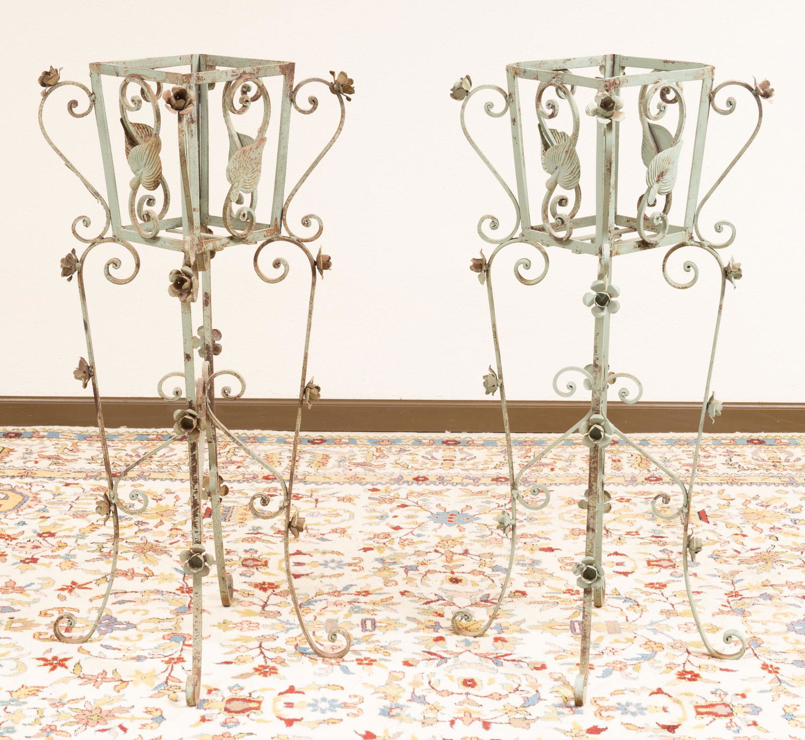 Pair of Wrought Iron Plant Stands (1 of 4)