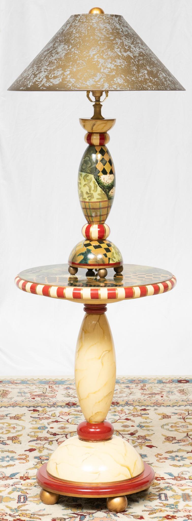 Matching Pedestal Table and Lamp (1 of 7)