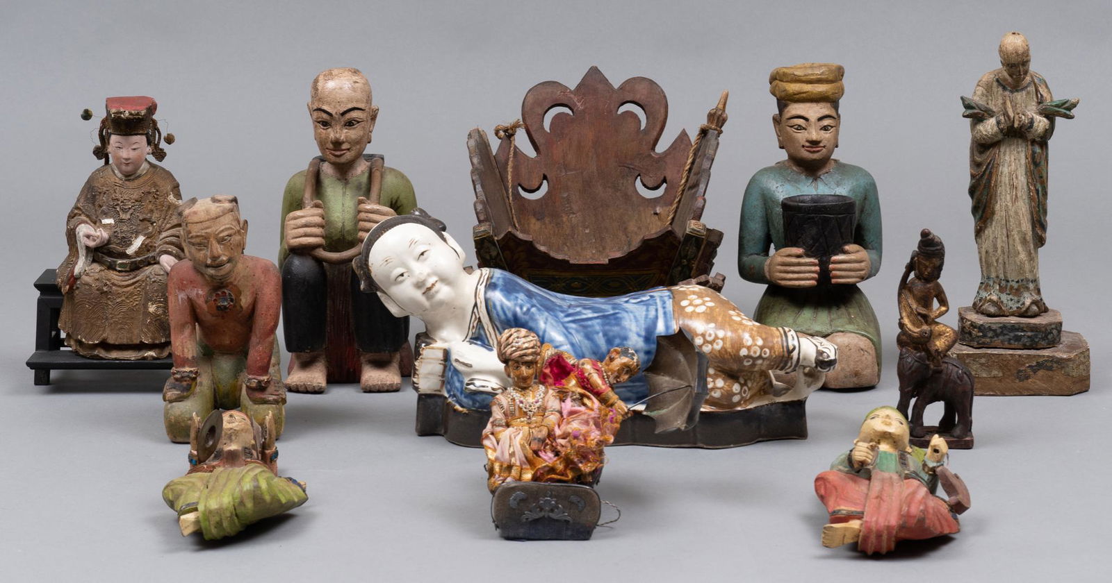 Collection of (12) Assorted Asian Figurines (1 of 3)