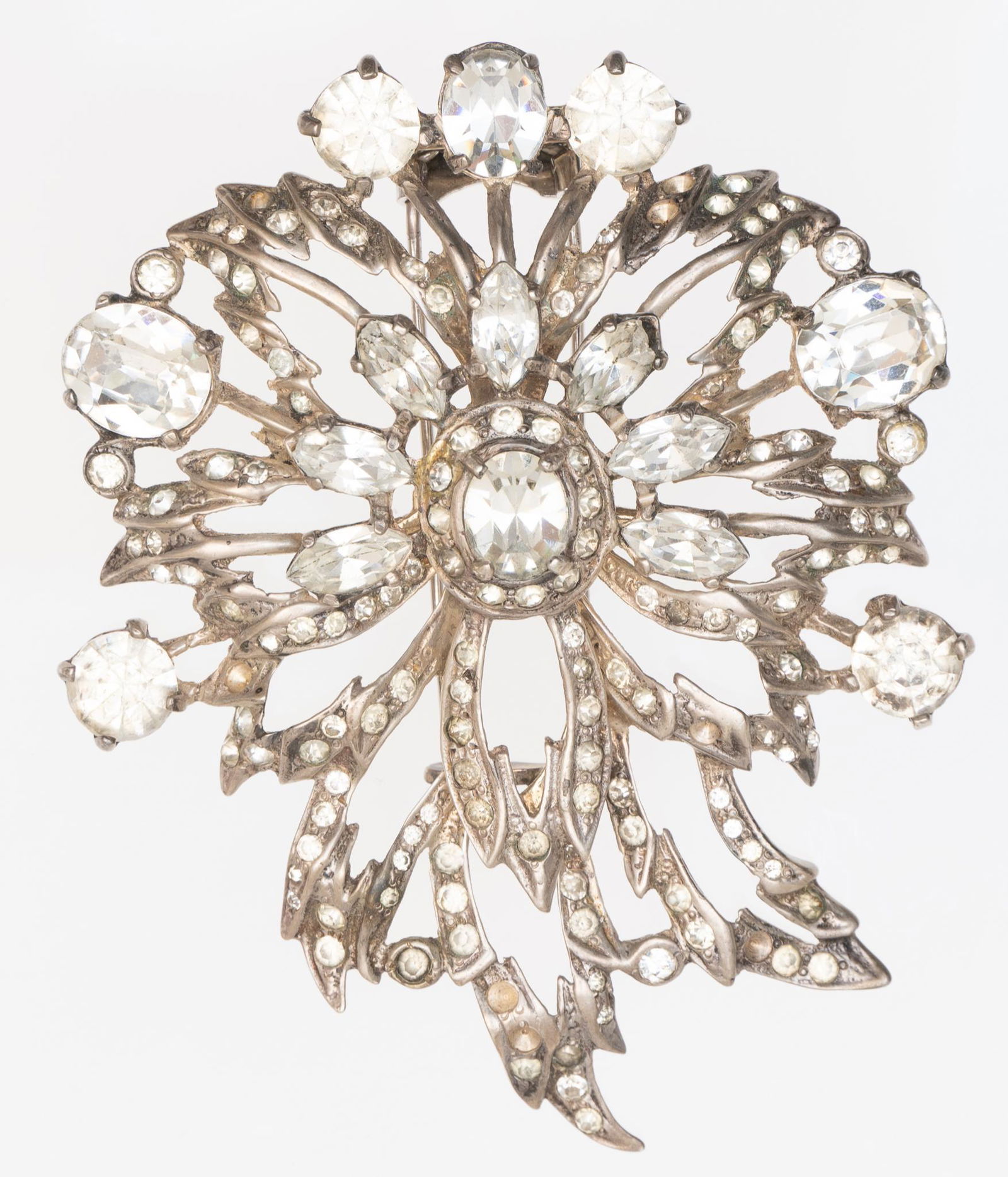 Vintage Eisenberg Sterling Silver Orchid Brooch (1 of 3)