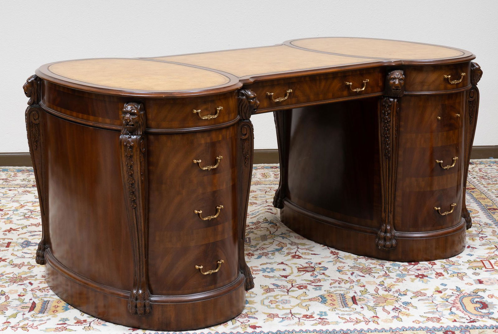 20th C. Maitland-Smith Regency Style Partner's Desk (1 of 5)