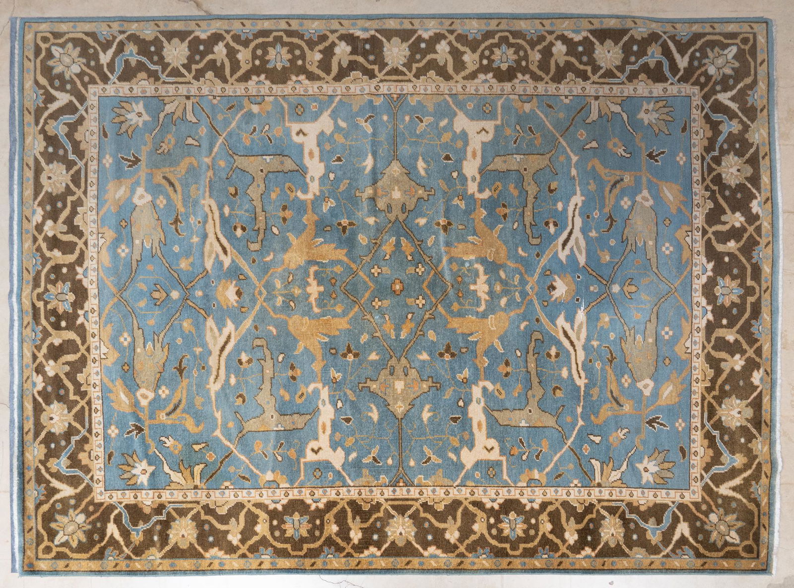 Turkish Oushak Style Estate Rug, 11' 2" x 8' 3" (1 of 3)