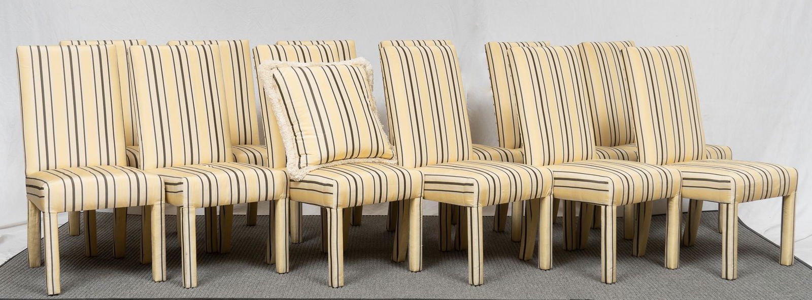 Set of (12) Upholstered Dining Chairs (1 of 4)