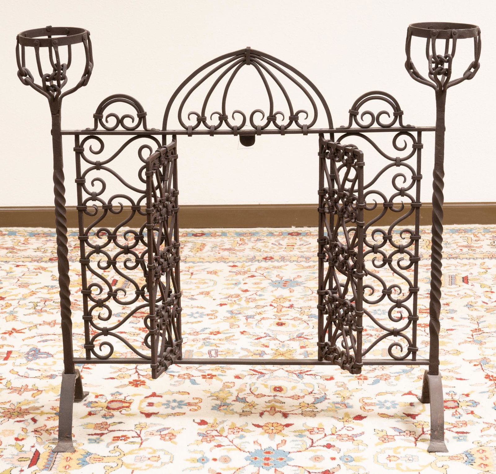 Wrought Iron Fire Screen (1 of 5)