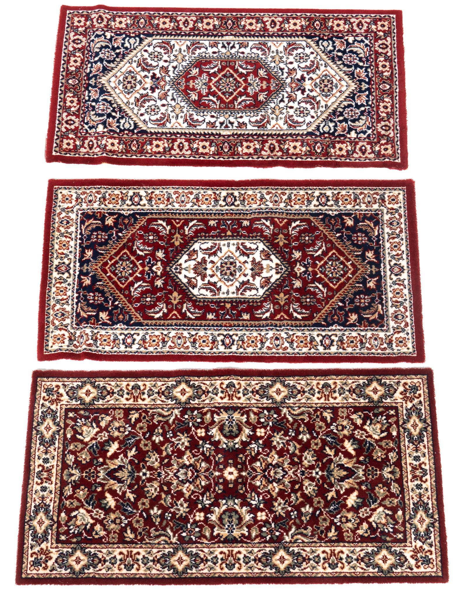 Set of (3) Persian Style Rugs, 3' 9" x 2' (1 of 7)