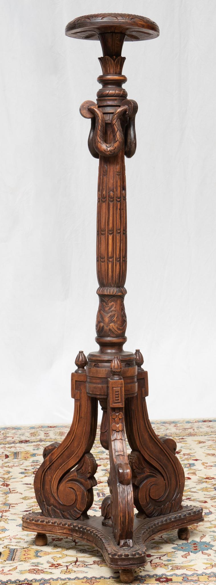 Mahogany Plant Stand (1 of 6)