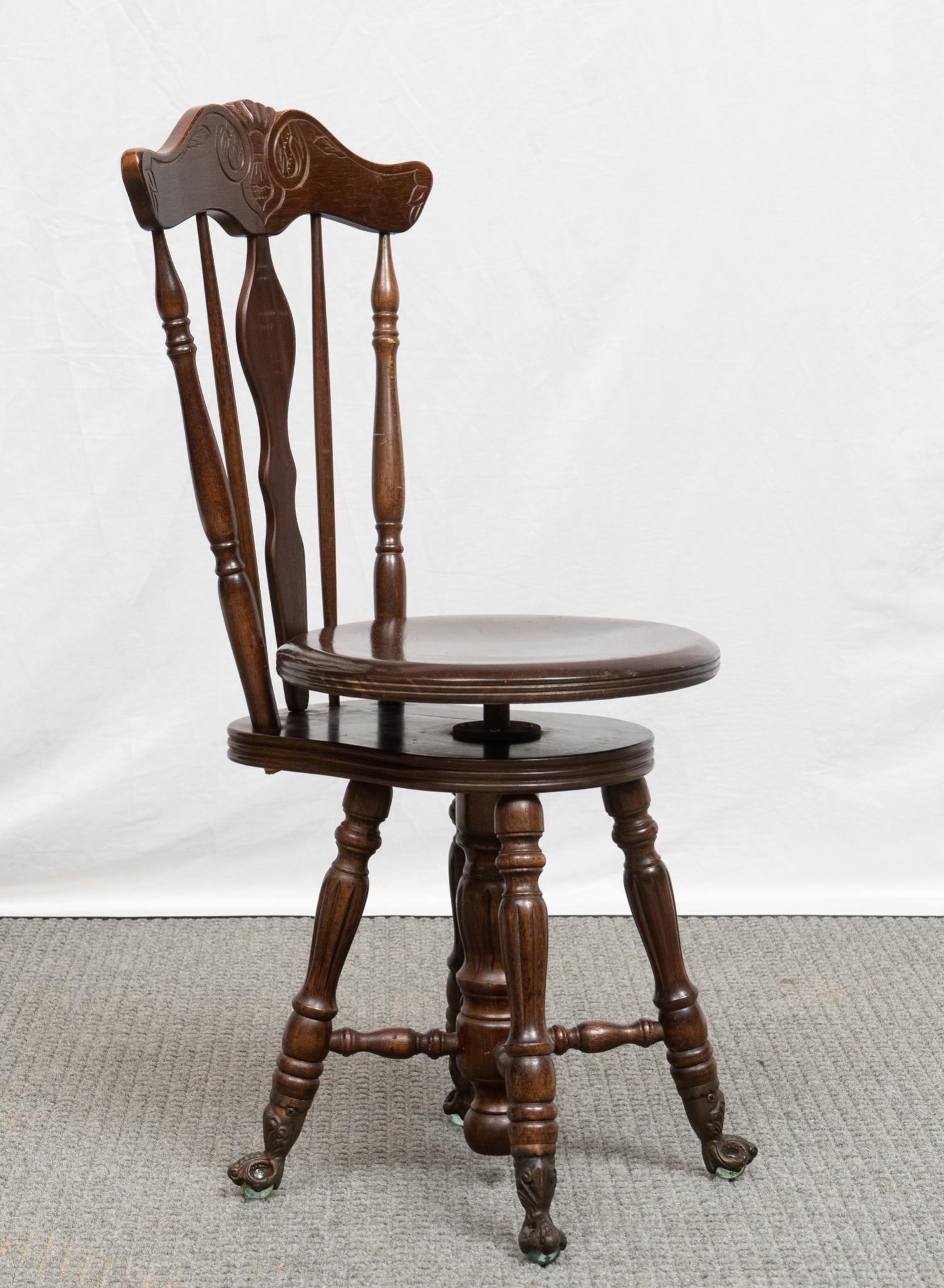 Antique Piano Claw & Ball Chair (1 of 5)