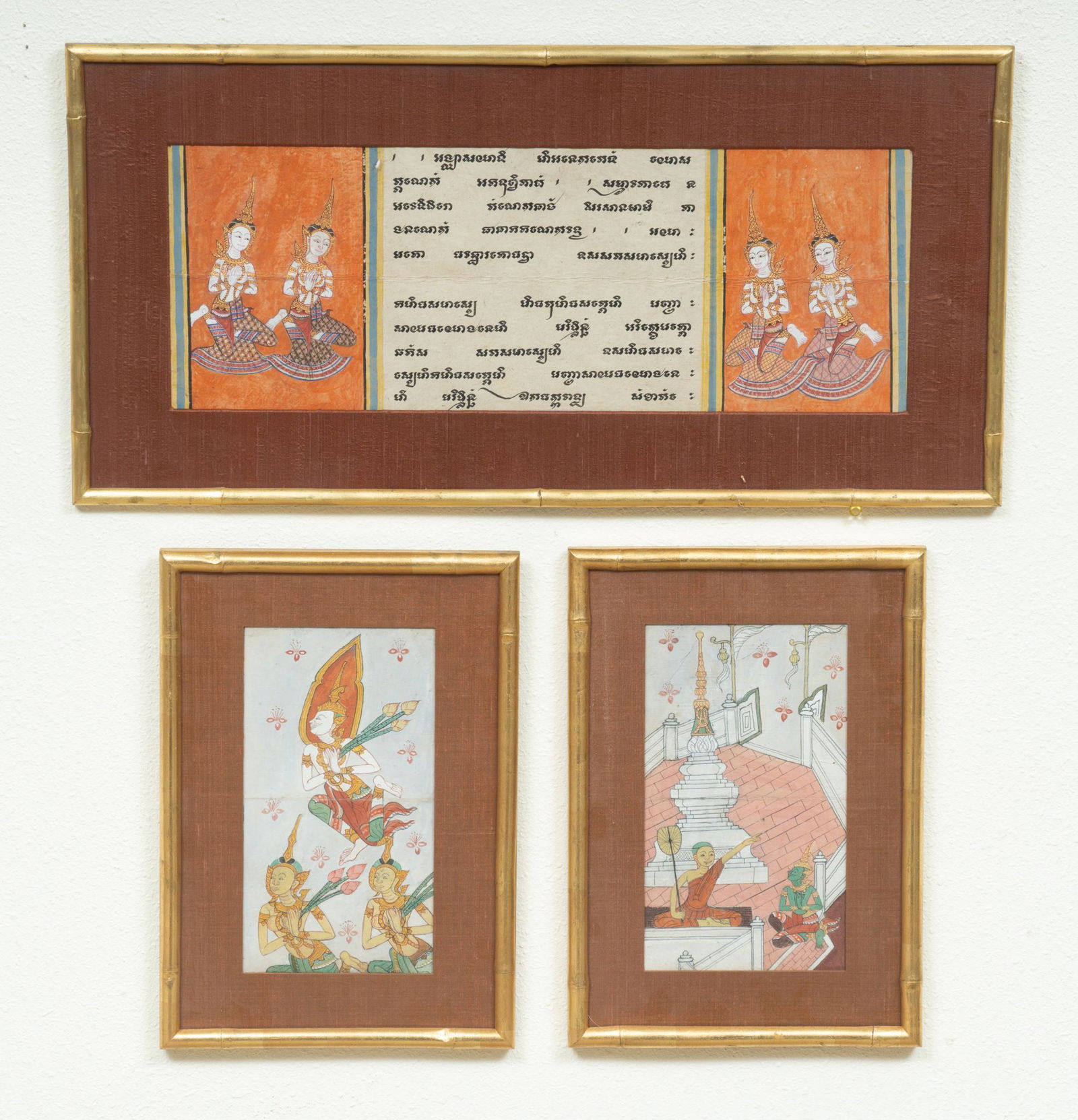 Set of (3) Cambodian Artworks (1 of 2)