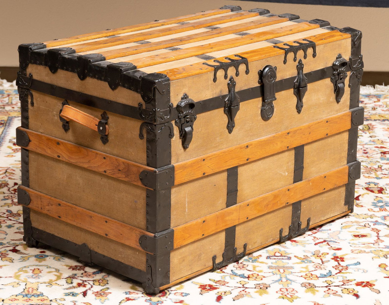 Banded Steamer Trunk (1 of 8)