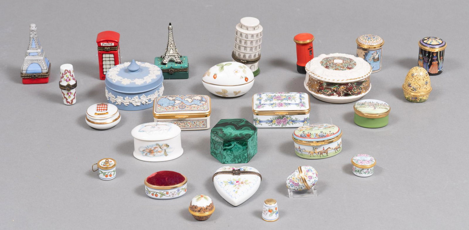 Collection of (26) Porcelain Trinket Boxes (1 of 13)