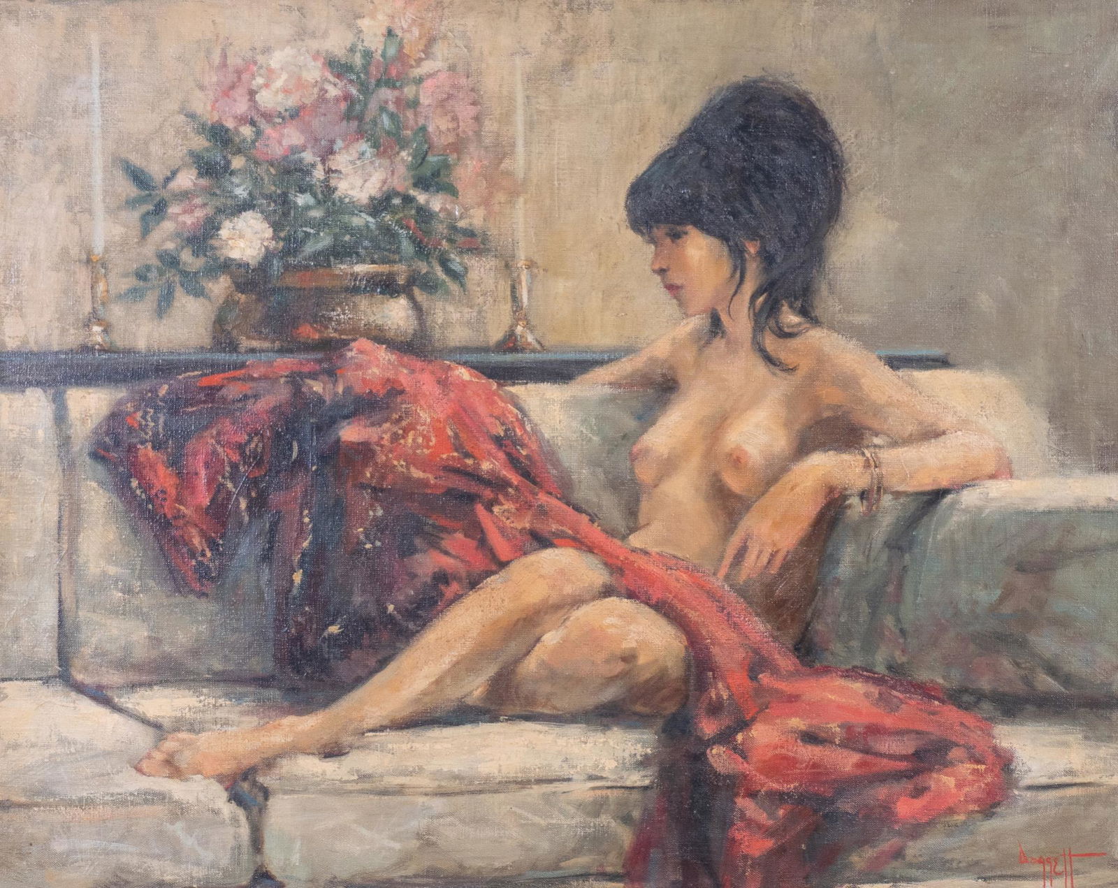 Noel Daggett, "Red Silk", 1976 (1 of 4)