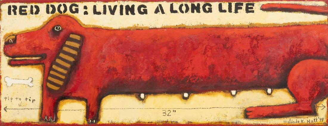 Melinda K. Hall (b. 1950), "Red Dog: Living a Long Life", 1999 (1 of 4)