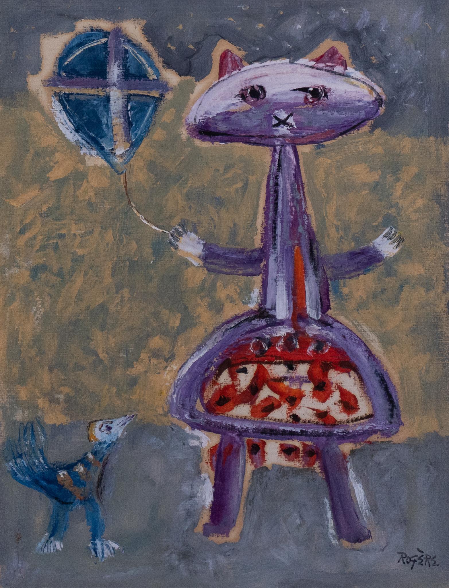 Kirby Rogere (1929-2006), Cat Flying Kite (1 of 5)