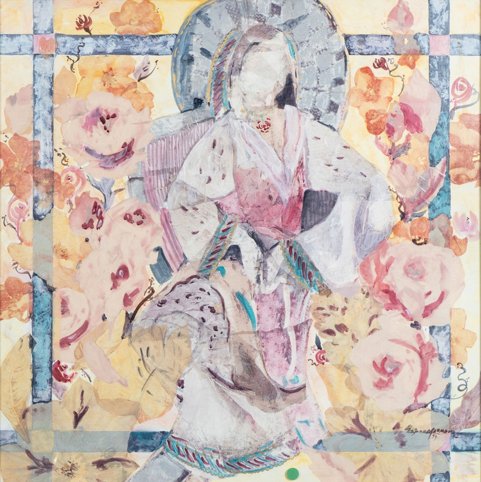 Elsa Lopez Mathews, "Garden Suite #4 (Among the Roses)" (1 of 5)