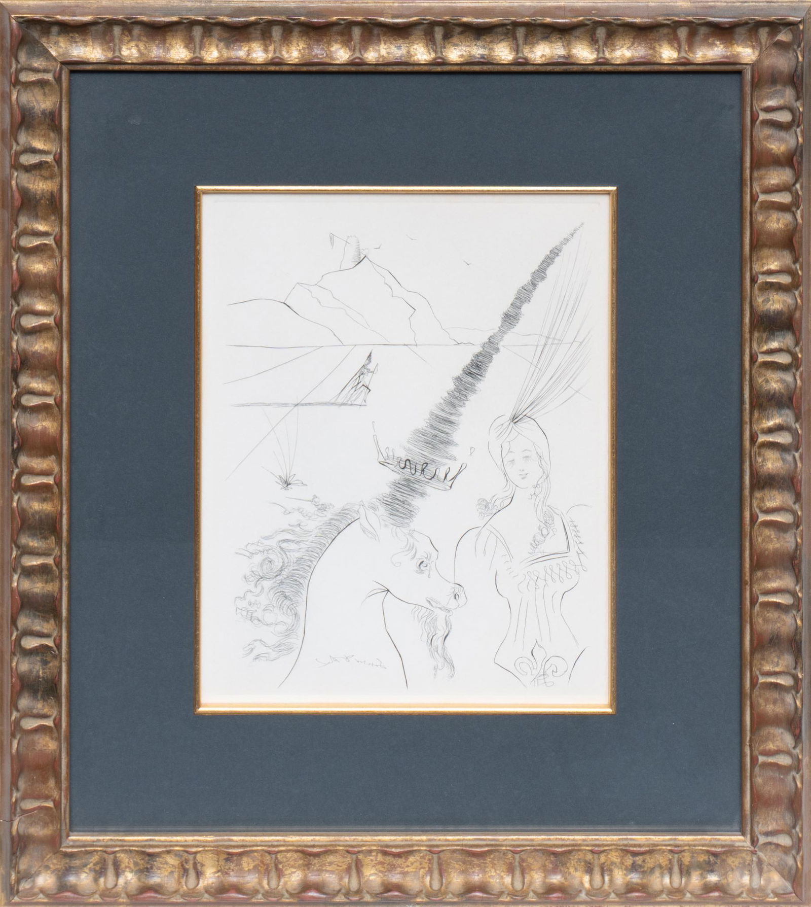 Salvador Dali, "The Lady & the Unicorn", 1966 (1 of 3)