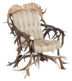 Rustic Antler Trophy Chair