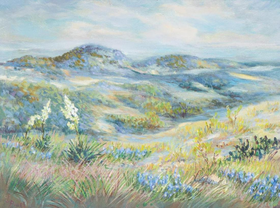 Nellie Buel (1908-2002, TX), Hill Country Landscape (1 of 5)