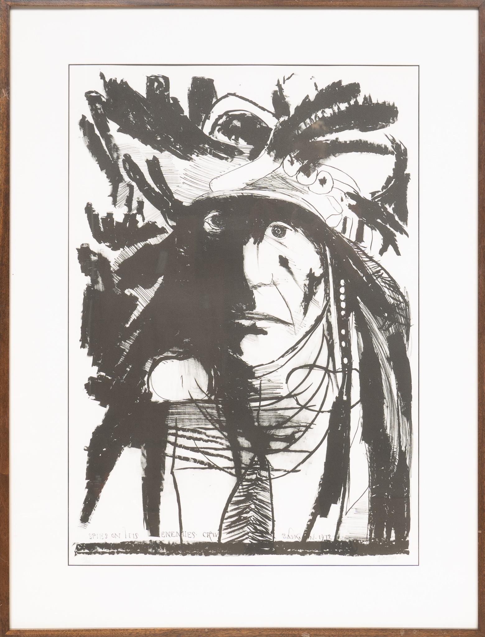 Leonard Baskin (1922-2000), "Spies on His Enemies Crow" (1 of 7)