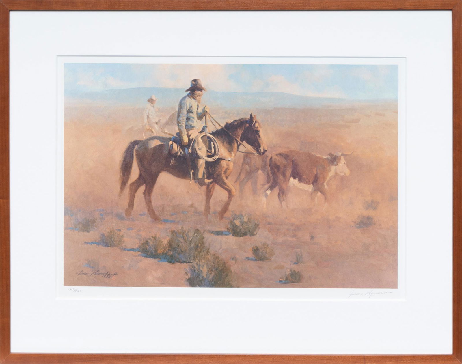 James Reynolds (1926-2010, CA)"Eatin' Dust " (1 of 5)