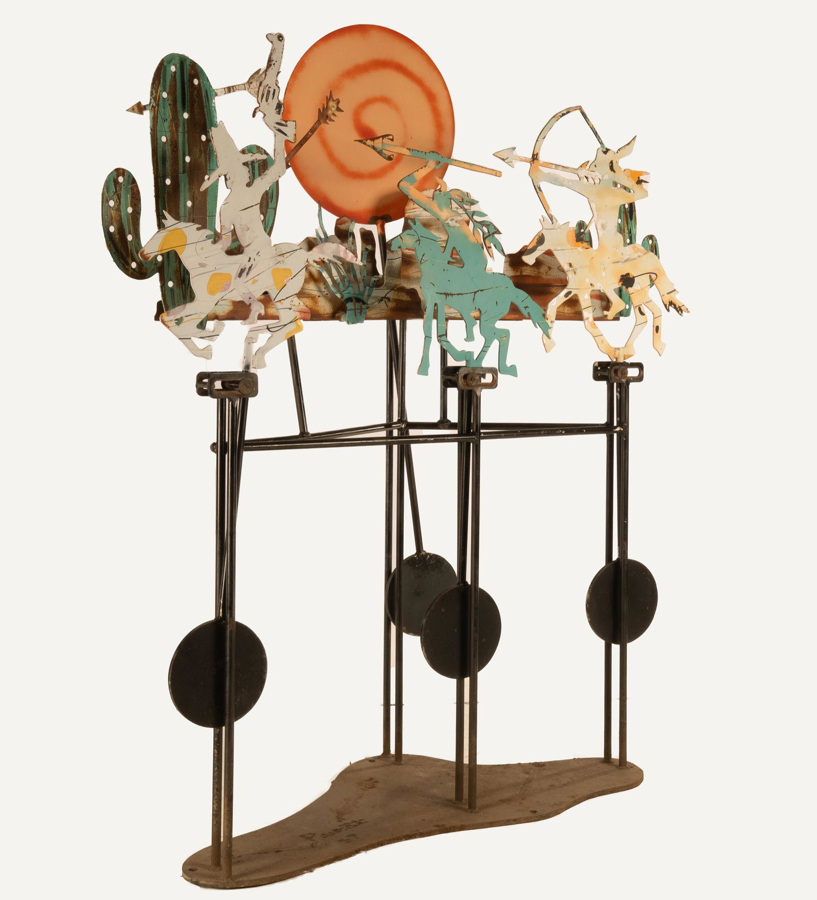 Frederick Prescott (b.1949, CA), Cowboy and Indians (1 of 5)