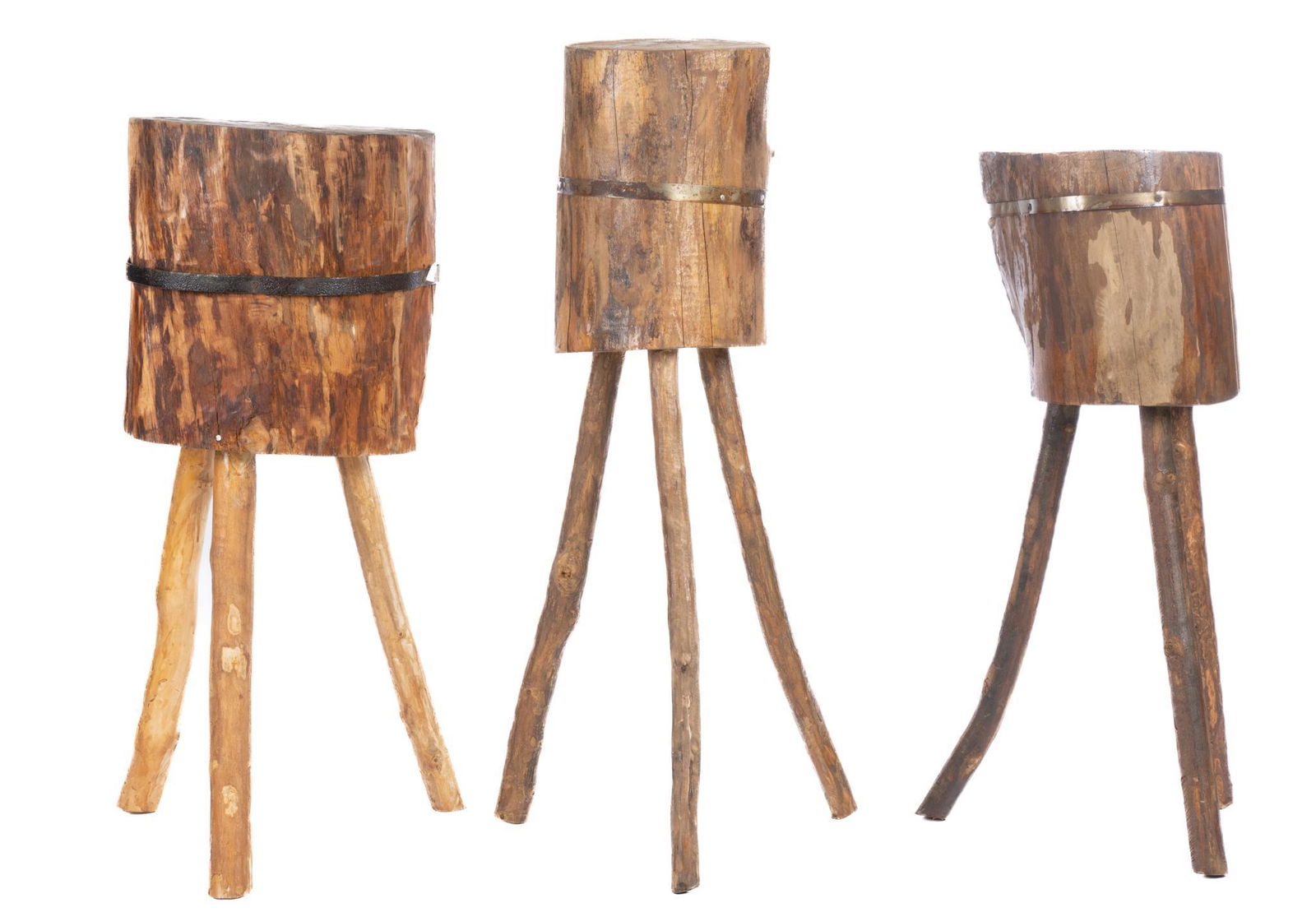 Collection of (3) Rustic Butchers Blocks (1 of 6)