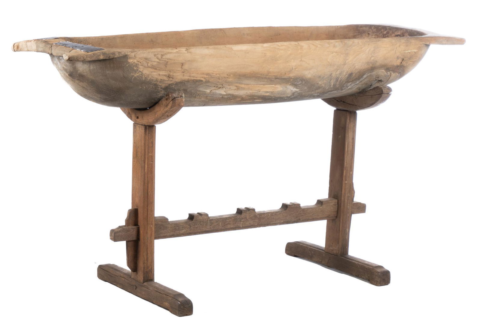 Rustic Wooden Dough Tray on Stand (1 of 4)