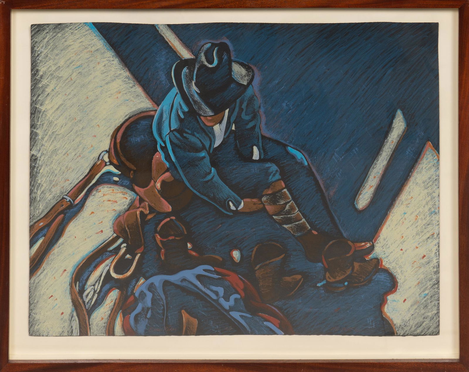 Howard Post (b.1948, AZ), "Bronc Rider" (1 of 4)